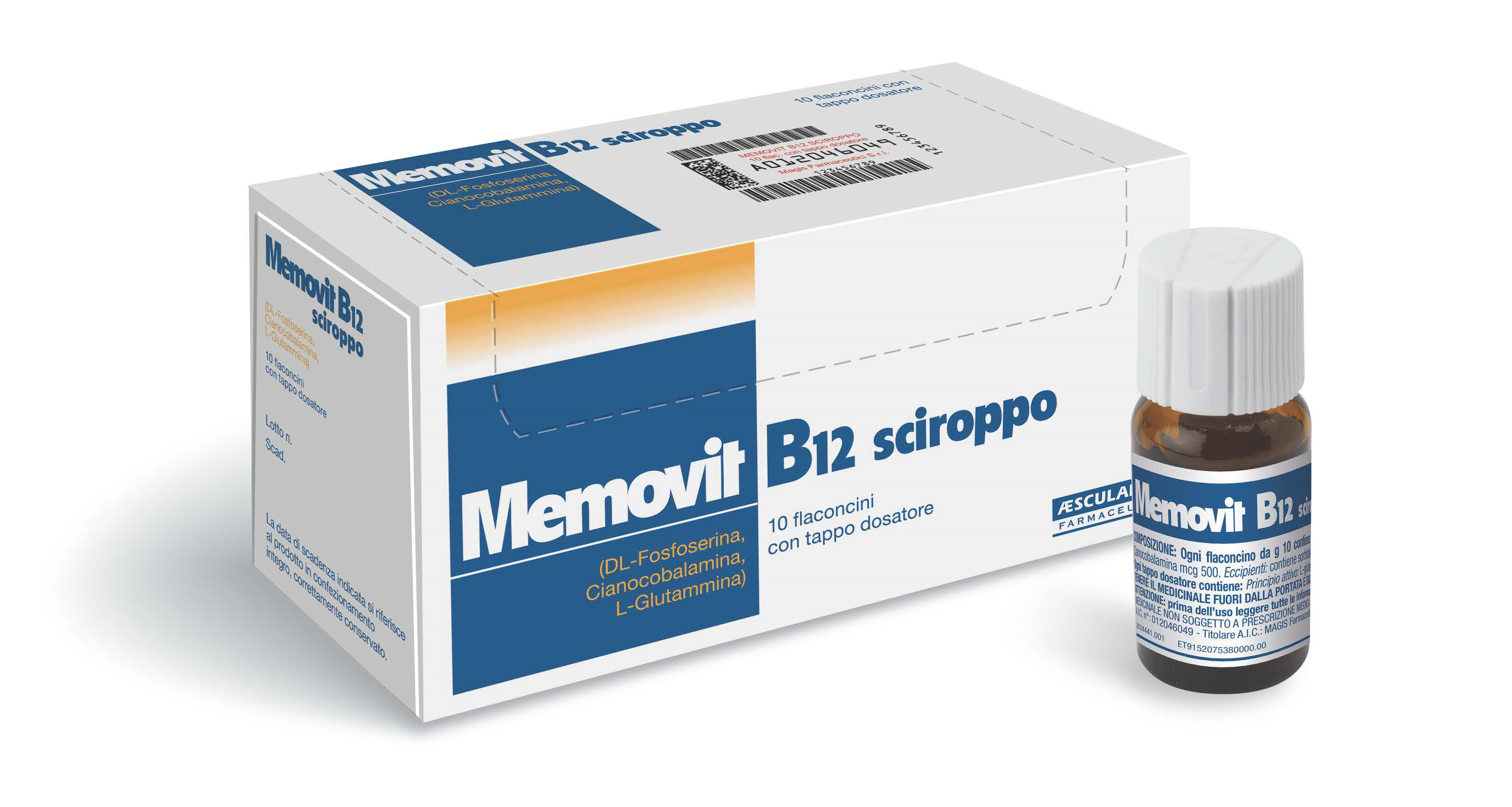 MEMOVIT B12*OS SCIR 10FL - Fontenova srl