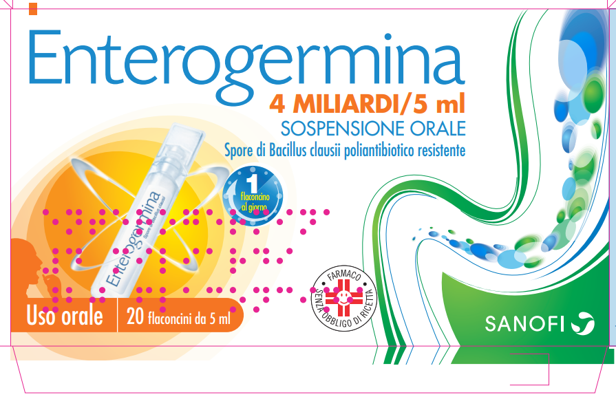 ENTEROGERMINA*OS 20FL 4MLD 5ML - Fontenova srl