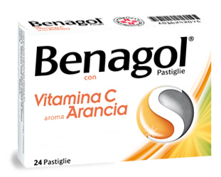 BENAGOL VIT C*24PAST ARANCIA - Fontenova srl