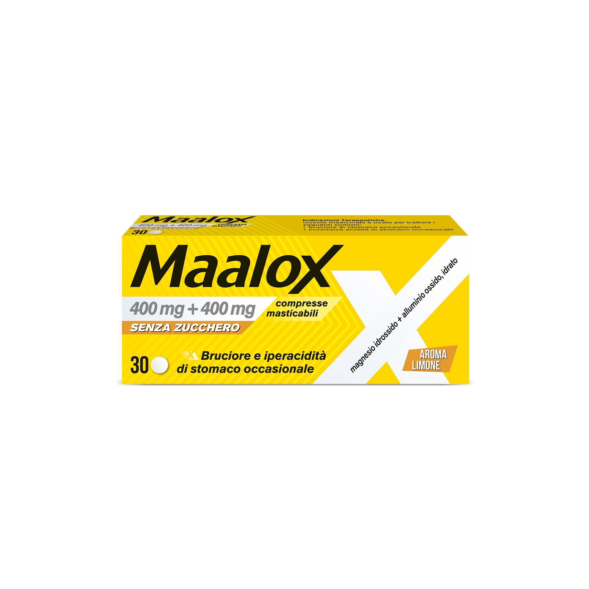 MAALOX*S/Z 30CPR LIMO400+400MG - Fontenova srl