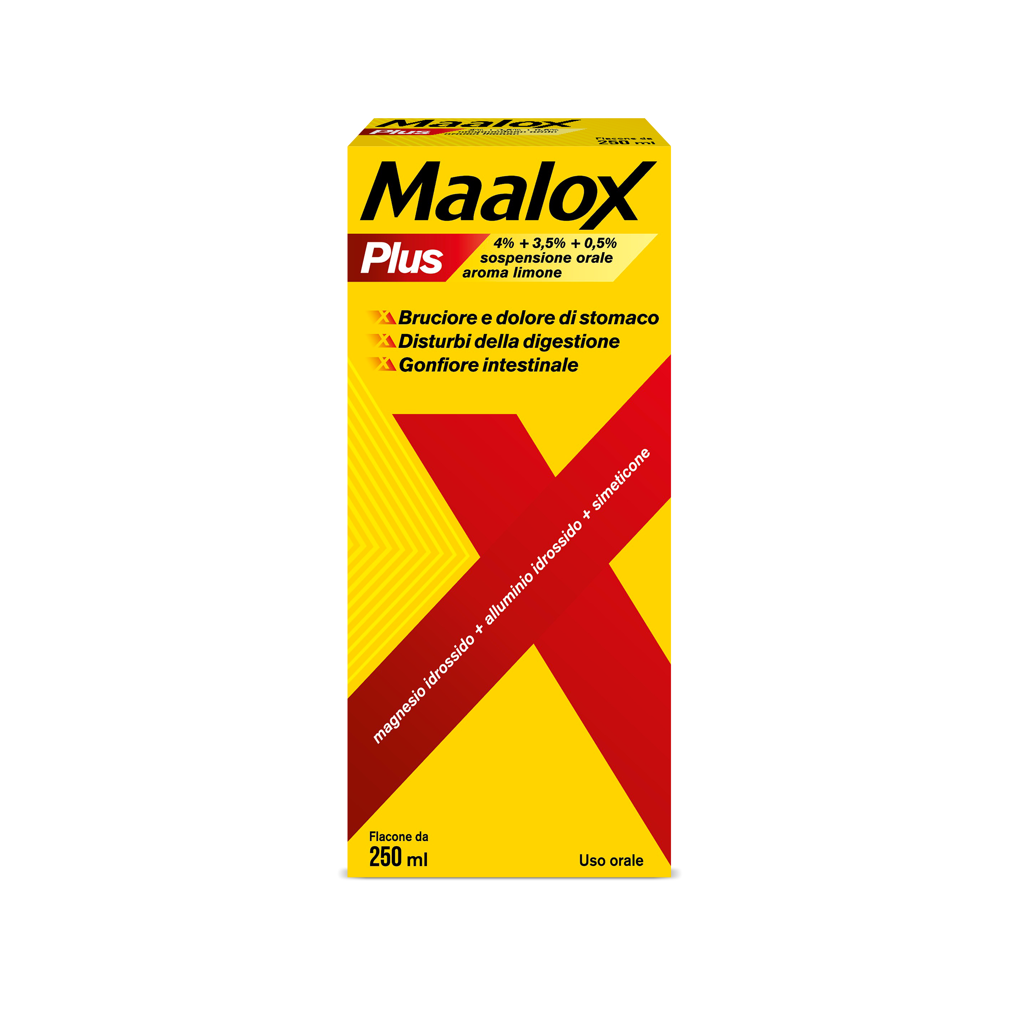 MAALOX PLUS*OS SOSP 4+3,5+0,5% - Fontenova srl