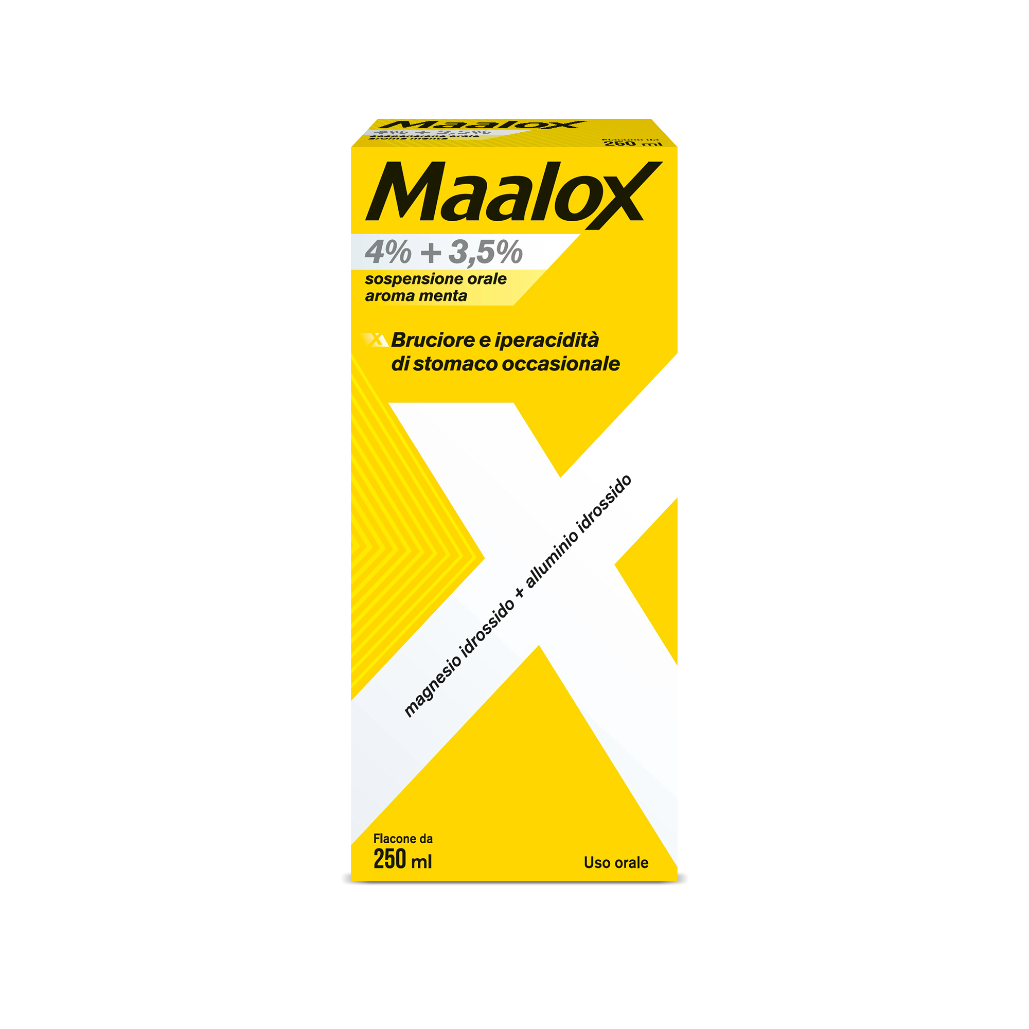 MAALOX*OS SOSP 250ML 4+3,5% ME - Fontenova srl