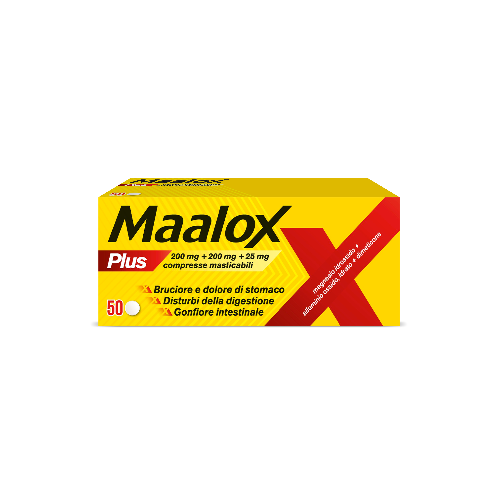 MAALOX PLUS*50CPR MAST - Fontenova srl