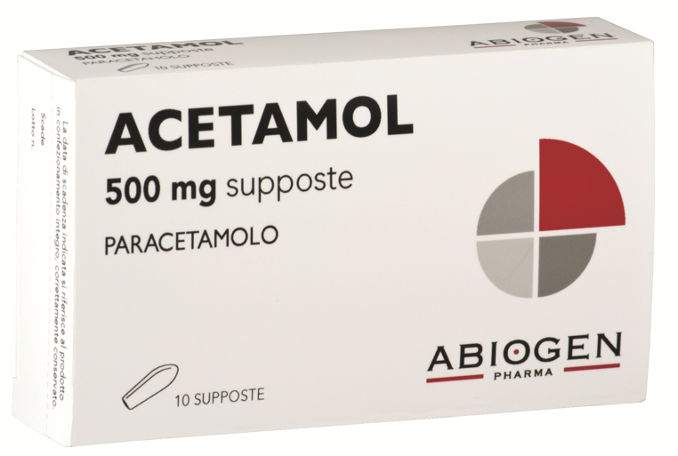 ACETAMOL*10SUPP 500MG - Fontenova srl