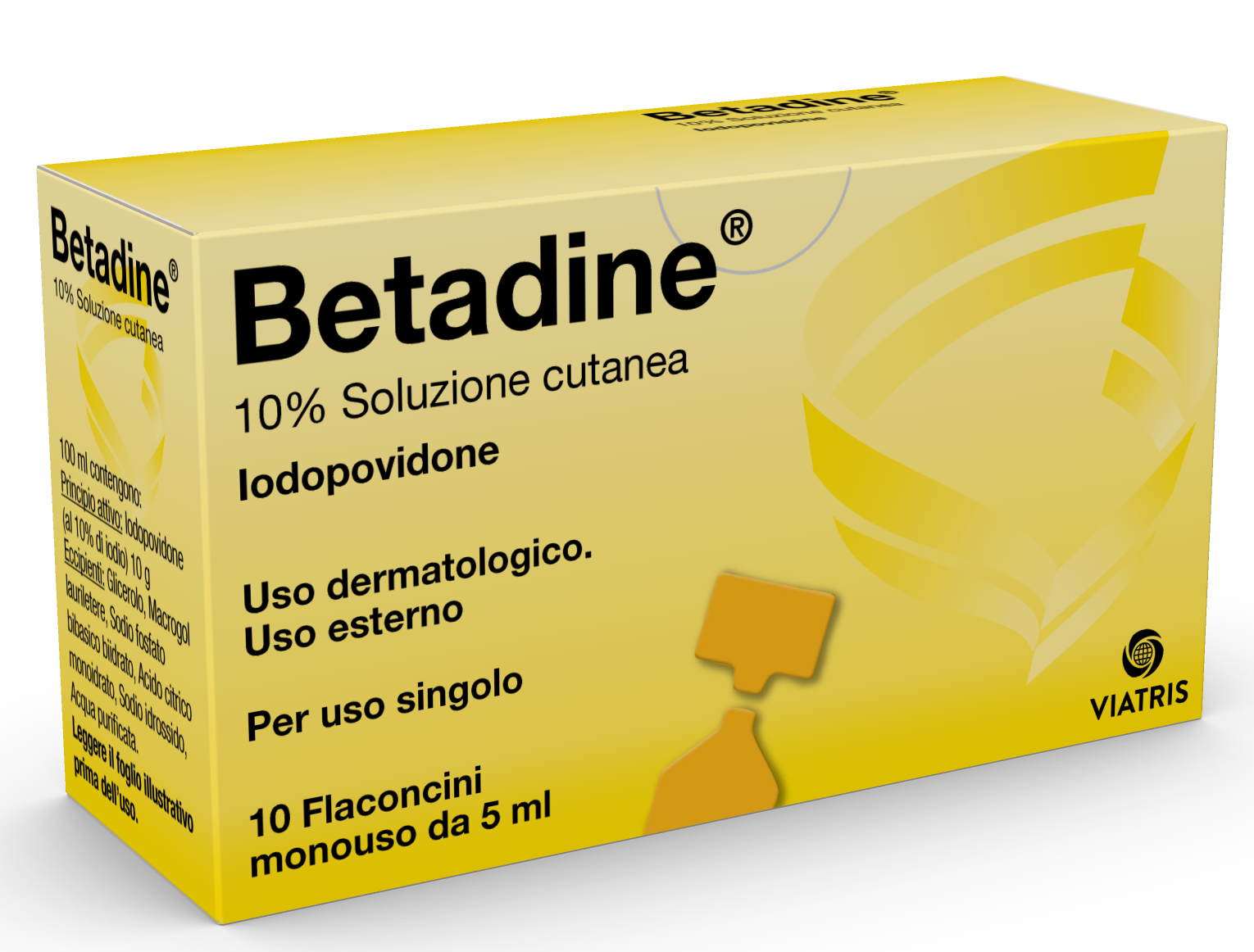 BETADINE*SOL CUT 10FL 5ML 10% - Fontenova srl