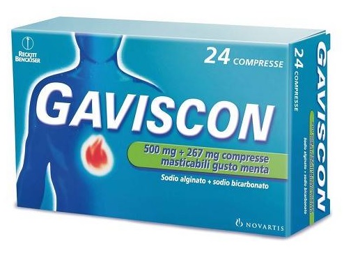 GAVISCON*24CPR MENTA 500+267MG - Fontenova srl