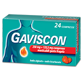 GAVISCON*24CPR FRAG250+133,5MG - Fontenova srl