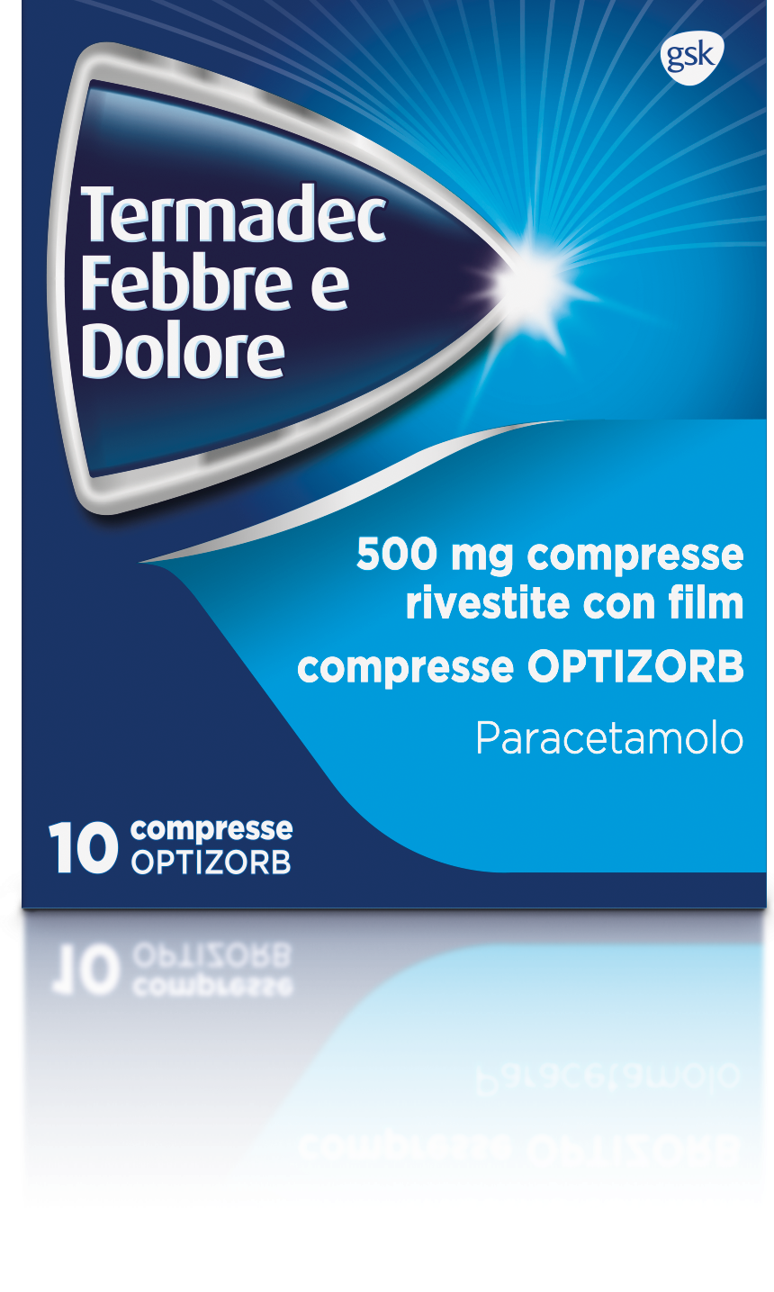 TERMADEC FEBBRE E DOL*10CPR500 - Fontenova srl