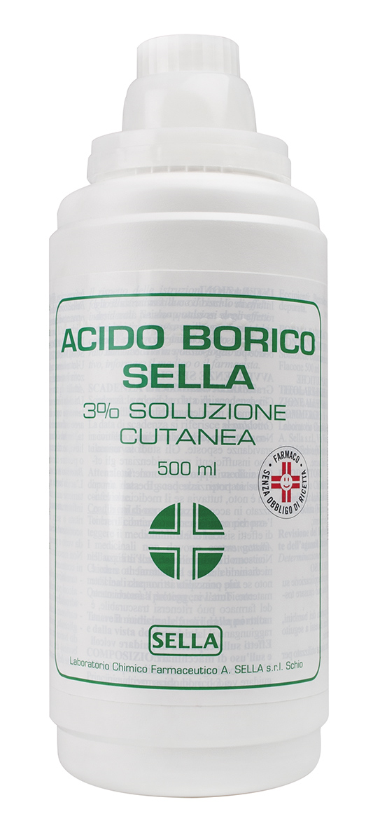 ACIDO BORICO SELLA*3% 500ML - Fontenova srl
