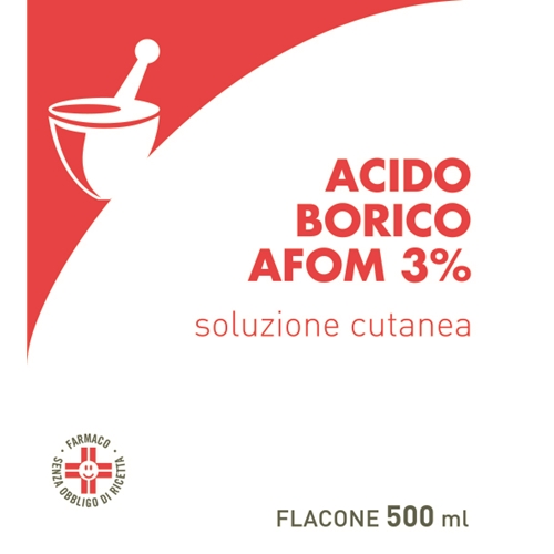 ACIDO BORICO AFOM*3% 500ML - Fontenova srl