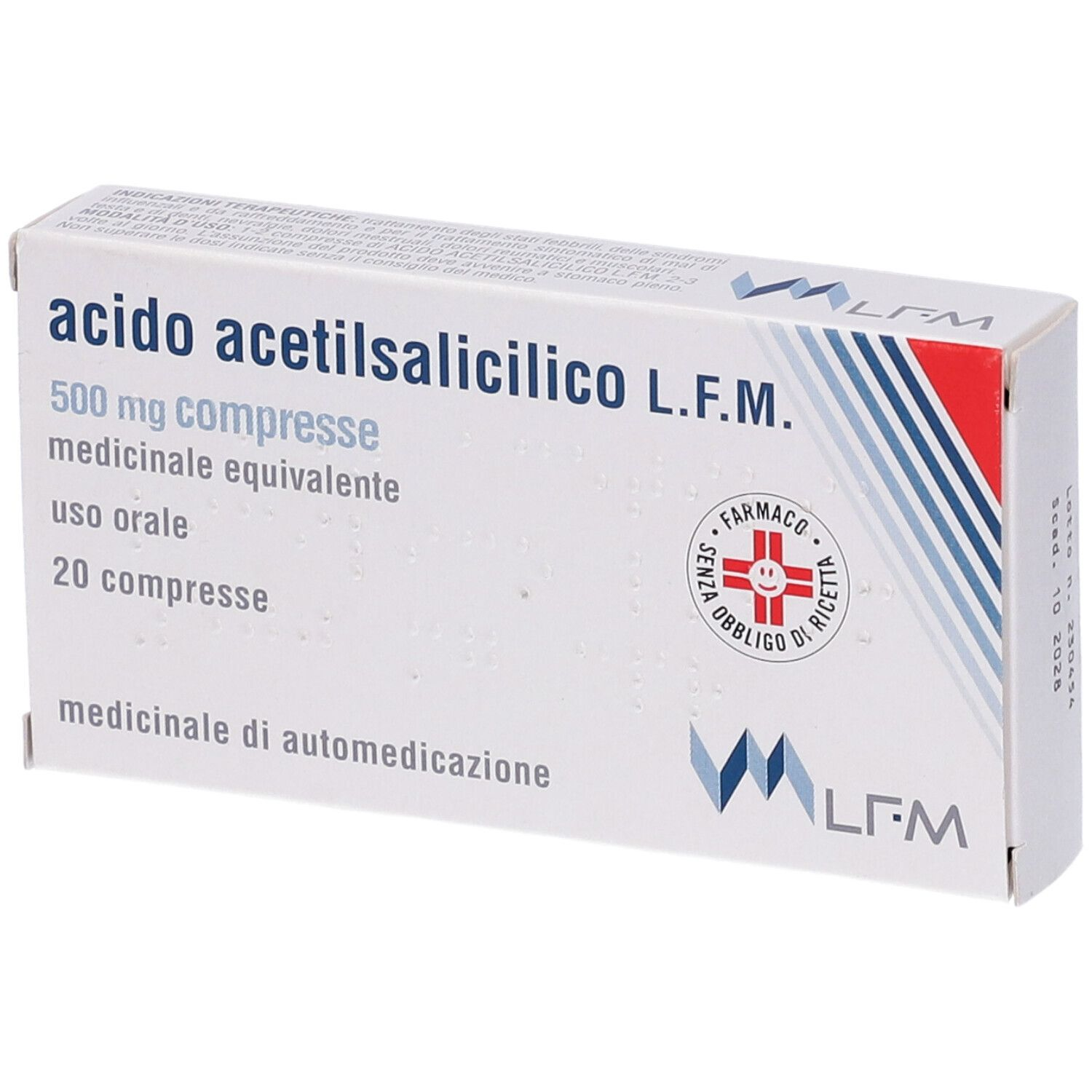 ACIDO ACETILSALIC LFM*20CPR500 - Fontenova srl