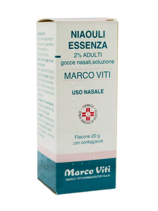 NIAOULI ESSENZA MV*2% GTT 20G - Fontenova srl