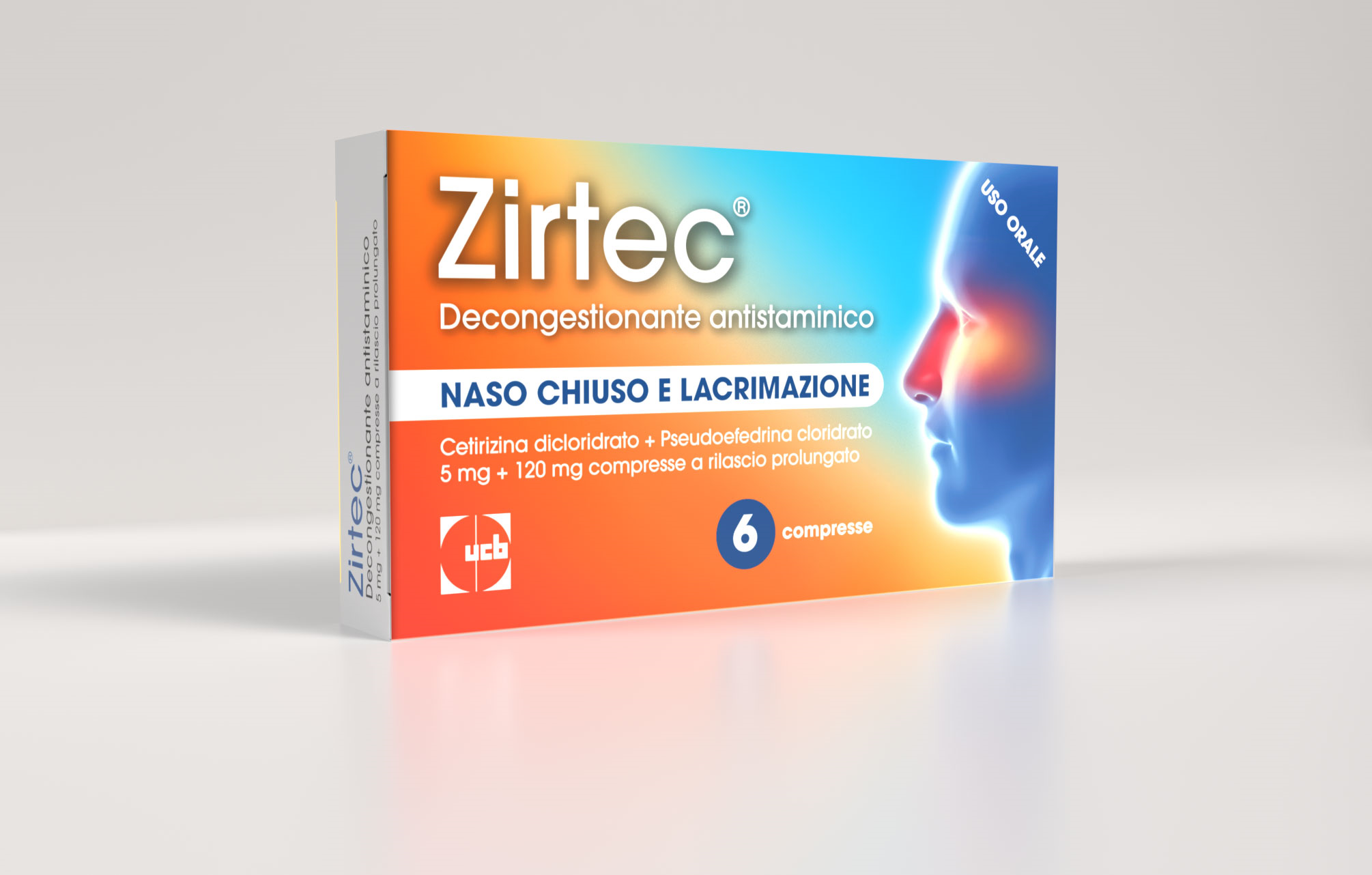 ZIRTEC DECONG ANT*6CPR 5+120MG - Fontenova srl