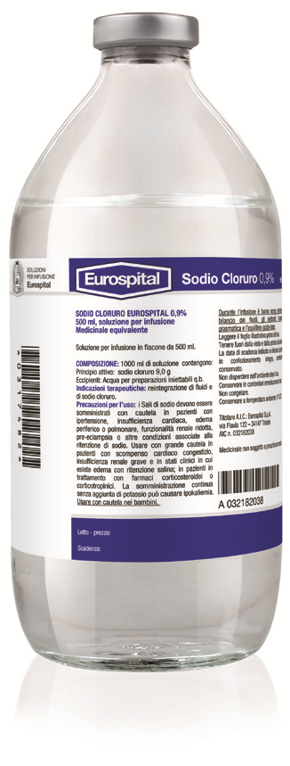SODIO CLORURO EUROS*0,9% 500ML - Fontenova srl