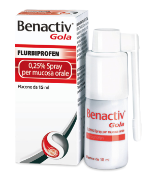 BENACTIV GOLA*SPRAY 15ML 0,25% - Fontenova srl