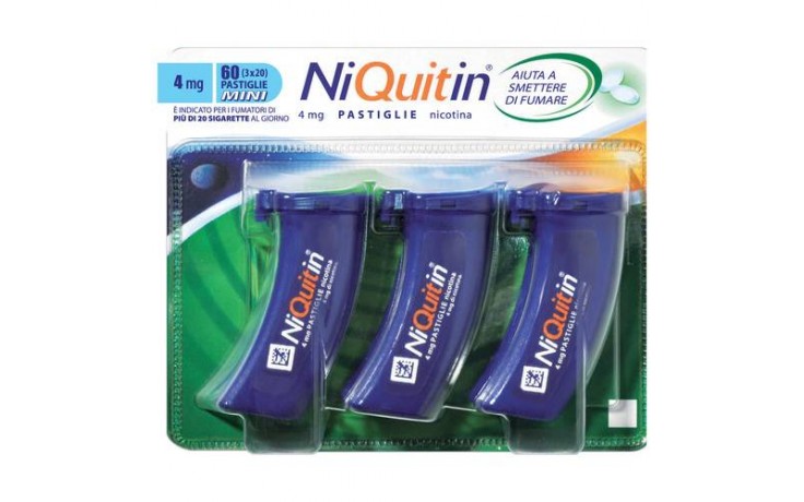 NIQUITIN*60PASTL 4MG MENTA FL - Fontenova srl