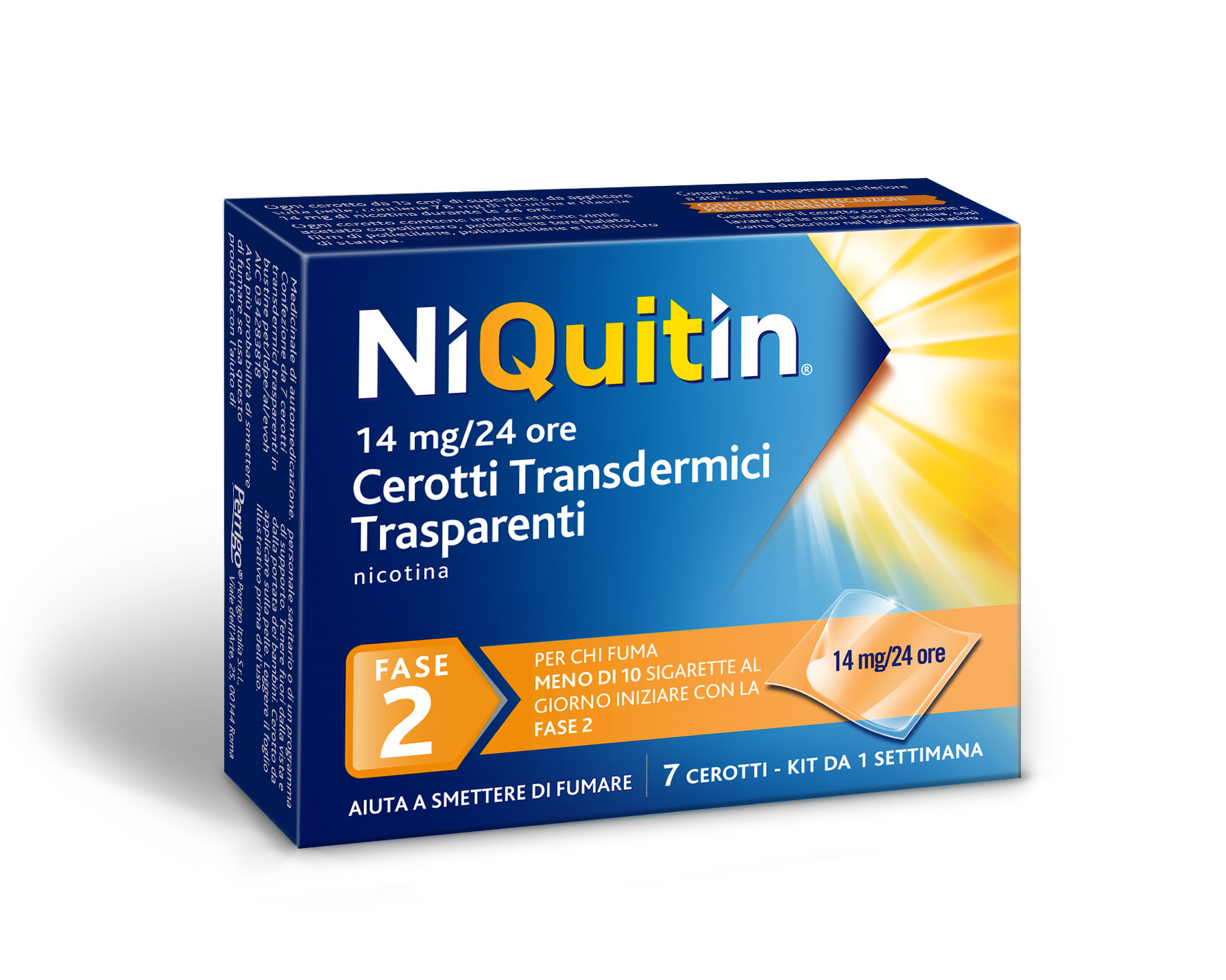 NIQUITIN*7CER TRANSD 14MG/24H - Fontenova srl