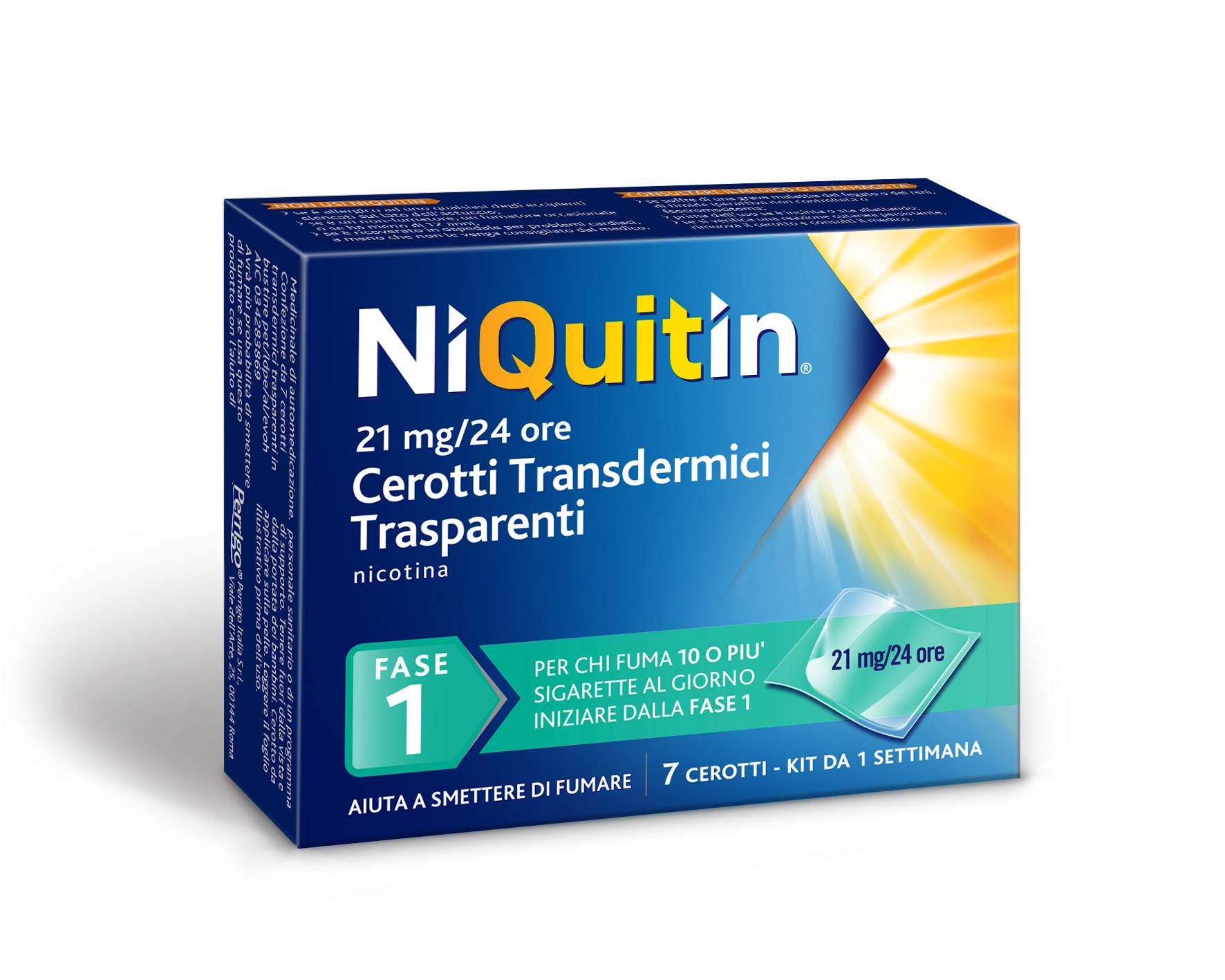 NIQUITIN*7CER TRANSD 21MG/24H - Fontenova srl