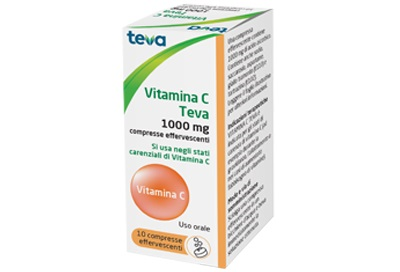 VITAMINA C TEVA*10CPR EFF 1G - Fontenova srl