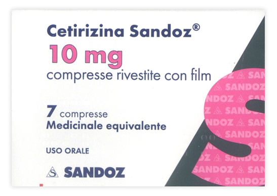 CETIRIZINA SAND*7CPR RIV 10MG - Fontenova srl