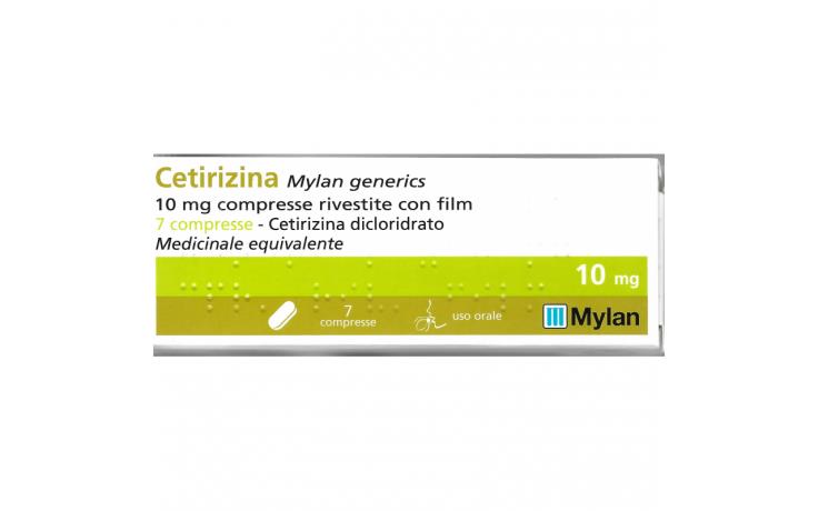 CETIRIZINA MY*7CPR RIV 10MG - Fontenova srl