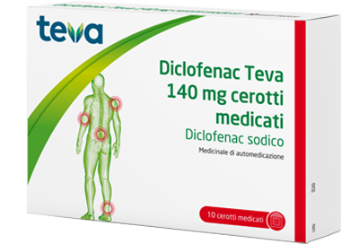DICLOFENAC TE*10CER MED 140MG - Fontenova srl