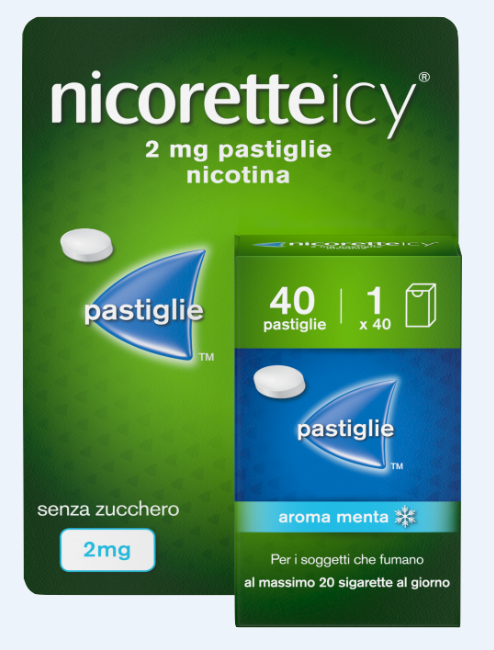 NICORETTEICY*40PAST 2MG - Fontenova srl