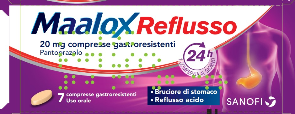 MAALOX REFLUSSO*7CPR 20MG - Fontenova srl