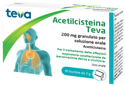 ACETILCISTEINA TEVA*30BS 200MG - Fontenova srl