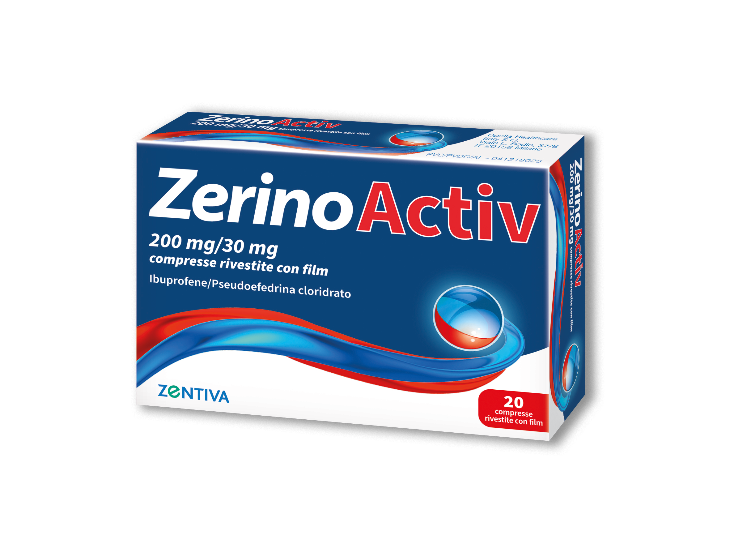 ZERINOACTIV*20CPR 200MG+30MG - Fontenova srl