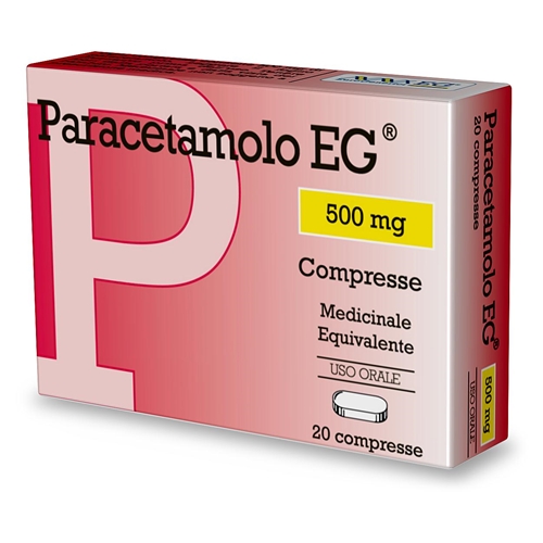 PARACETAMOLO EG*20CPR 500MG - Fontenova srl