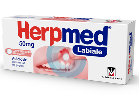 HERPMED LABIALE*2CPR BUCC 50MG - Fontenova srl
