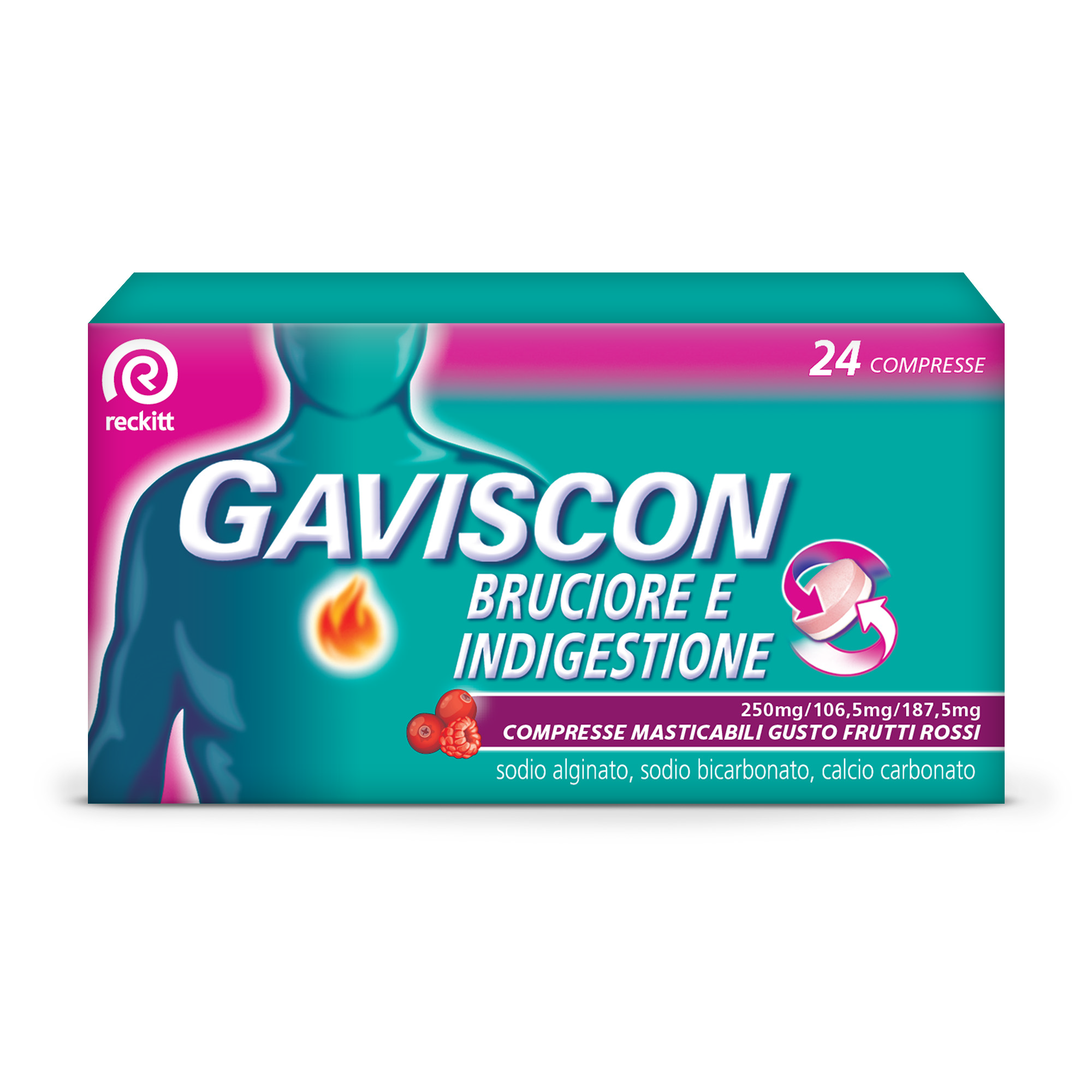 GAVISCON BRUCIORE IND*24CPR FR - Fontenova srl