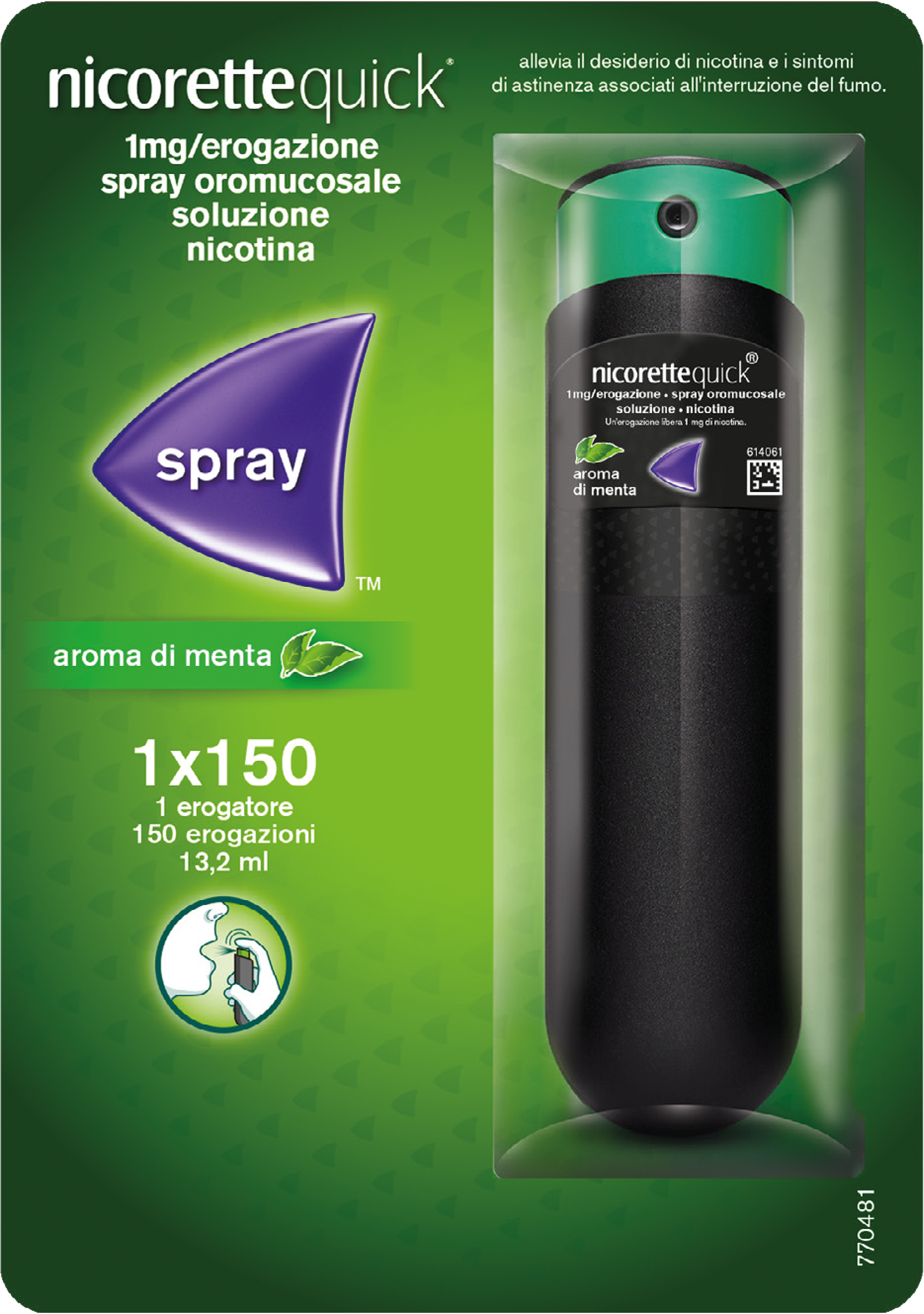 NICORETTEQUICK*SPRAY 1FL 150D - Fontenova srl