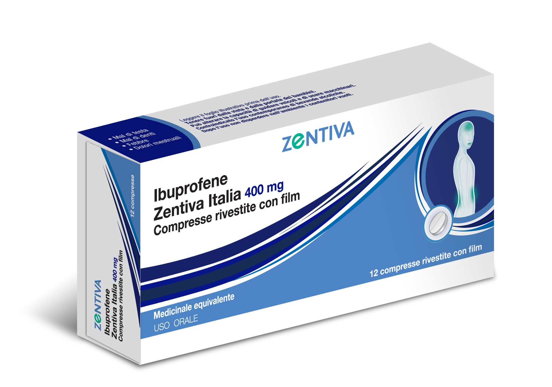 IBUPROFENE ZEN*12CPR 400MG - Fontenova srl