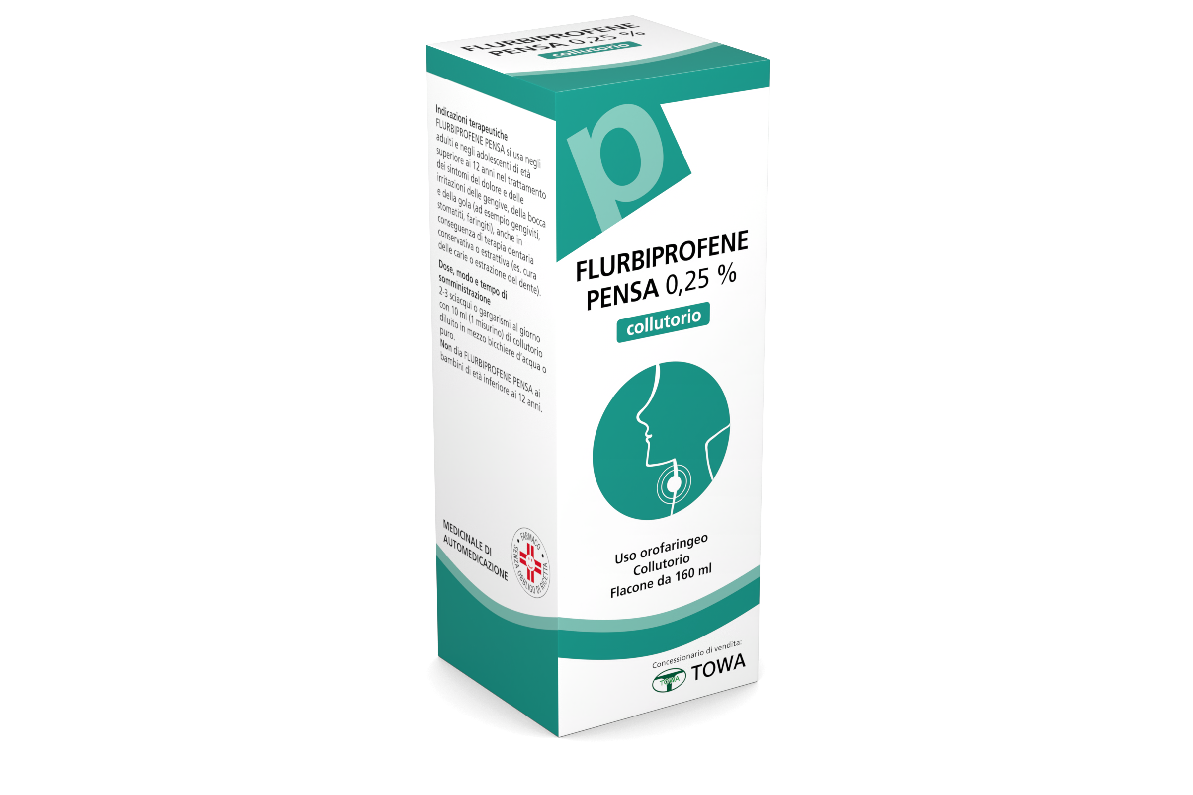 FLURBIPROFENE PE*COLLUT 160ML - Fontenova srl