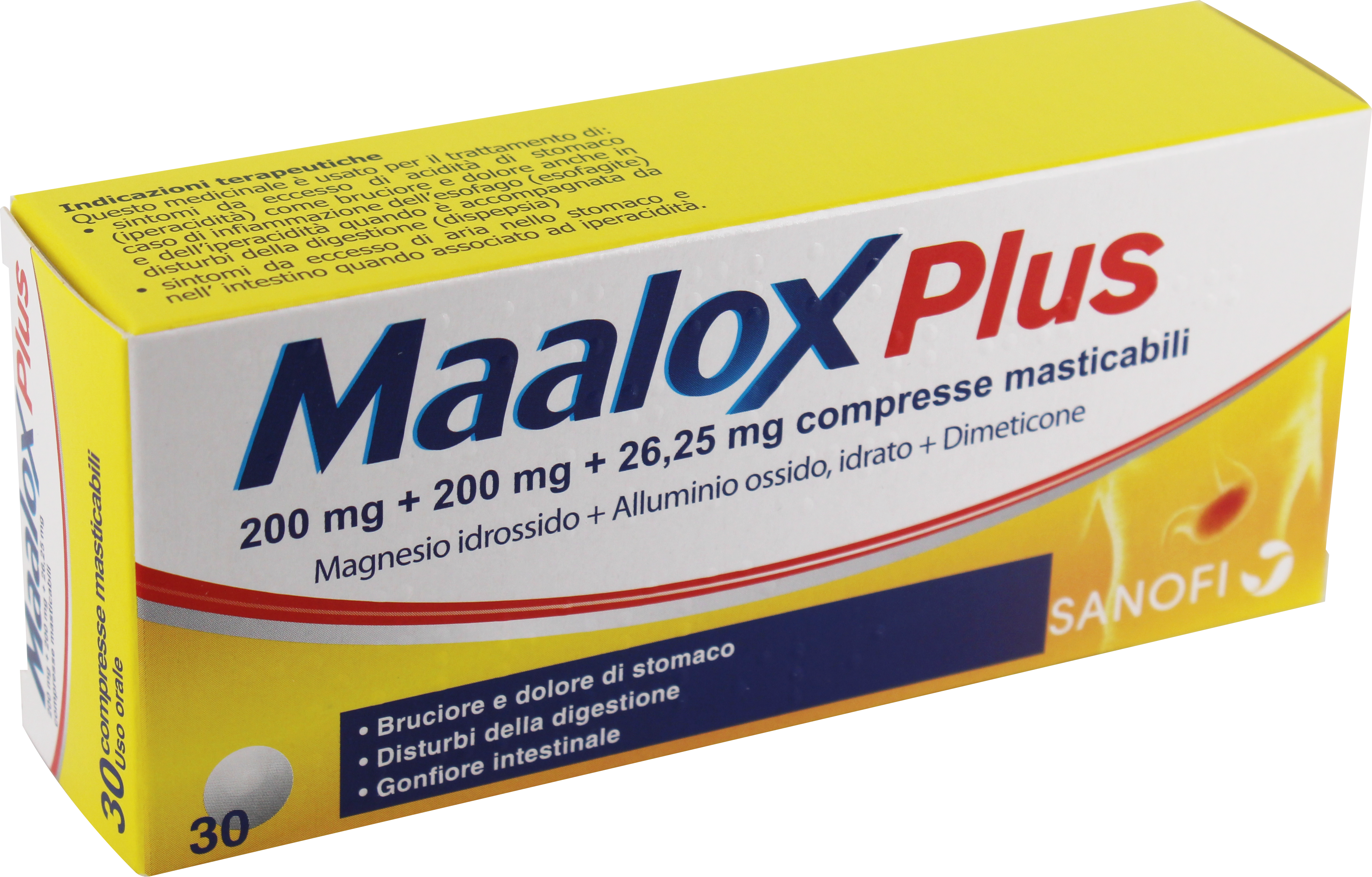 MAALOX PLUS*30CPR MAST - Fontenova srl
