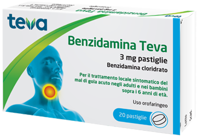 BENZIDAMINA TEVA*20PASTL 3MG - Fontenova srl
