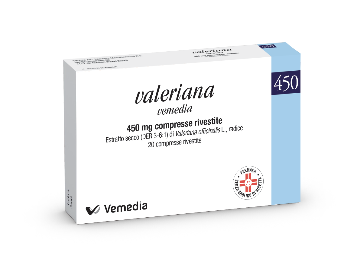 VALERIANA VEMEDIA*20CPR RIV450 - Fontenova srl