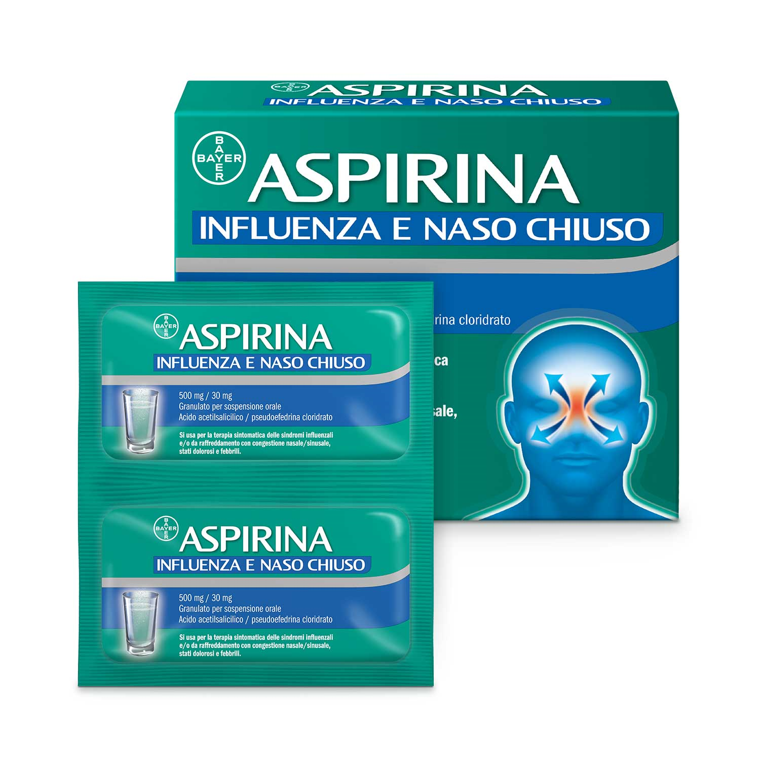 ASPIRINA INFLUENZA E NASO C*10 - Fontenova srl