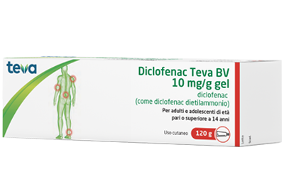 DICLOFENAC TEVA*GEL120G 10MG/G - Fontenova srl
