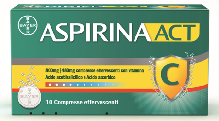 ASPIRINAACT*10CPR EFF800+480MG - Fontenova srl