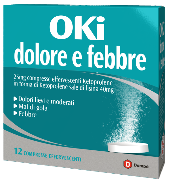 OKI DOLORE E FEBBRE*12CPR EFF - Fontenova srl