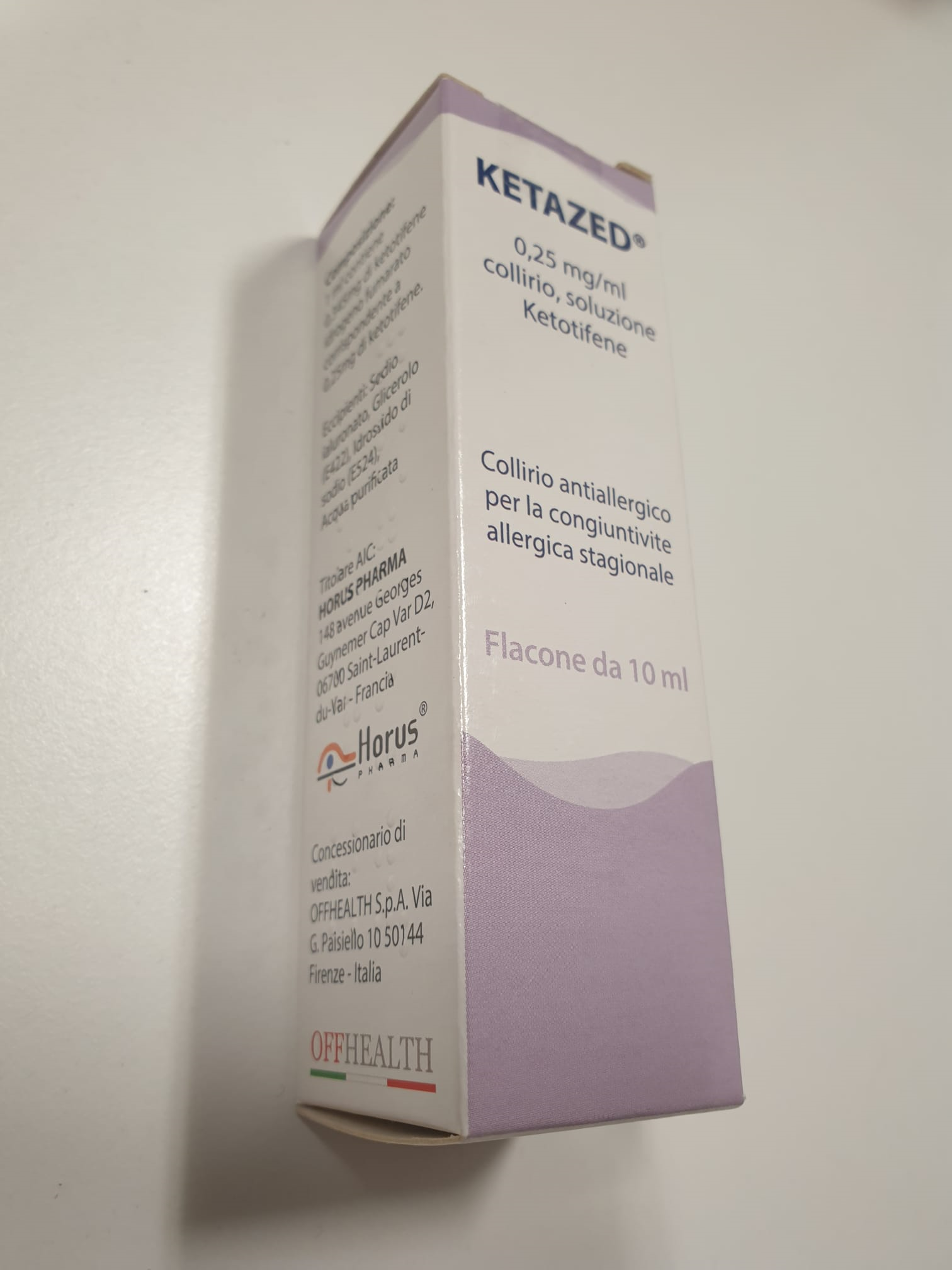 KETAZED*COLL FL 10ML 0,25MG/ML - Fontenova srl