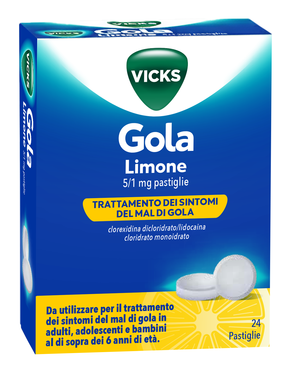 VICKS GOLA*24PAST 5+1MG LIMONE - Fontenova srl