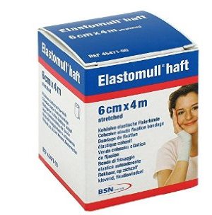 BENDA ELASTICA AUTOADESIVA ELASTOMULL HAFT COMPRESSIONE FORTE 6X400 CM - Fontenova srl