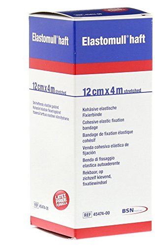 BENDA ELASTICA AUTOADESIVA ELASTOMULL HAFT COMPRESSIONE FORTE 12X400 CM - Fontenova srl
