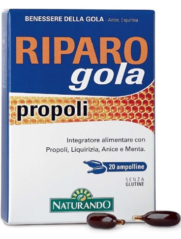 RIPARO GOLA PROPOLI 20 AMPOLLE BEVIBILI - Fontenova srl