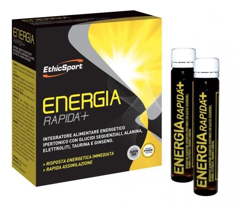 ETHICSPORT ENERGIA RAPIDA+ 10 FLACONCINI 25 ML - Fontenova srl
