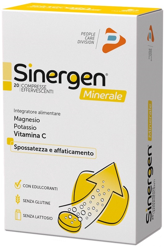 SINERGEN MINERALE LIMONE 20 COMPRESSE EFFERVESCENTI - Fontenova srl